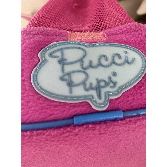 Battat Dolls Pucci Pups Pink and Blue Dog Carrier Plush Bag Only Mesh Zipper GUC - Picture 10 of 16